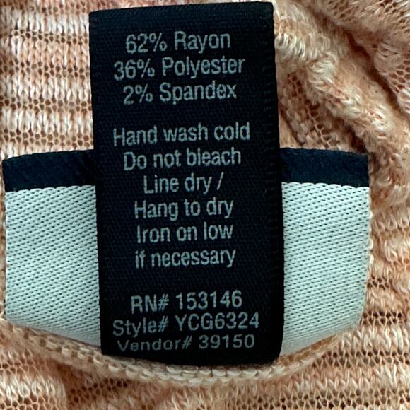 Daytrip Striped Dolman Sleeve Top Womens M Pink V-Neck Slouchy Casual Minimalist - Picture 6 of 6